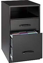 Black, 24.5H X 14.3W X 18D Lorell File Cabinet - £113.32 GBP
