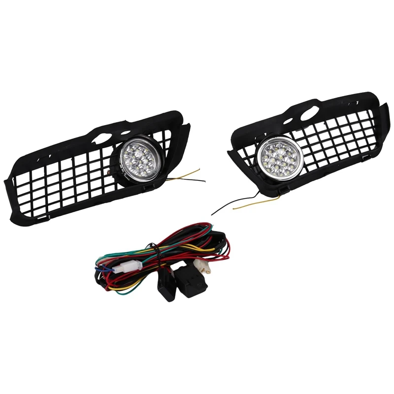 Halogen Fog Light Headlights With Connecting Wire Cable Foglight For Golf 3 MK3 - £37.85 GBP