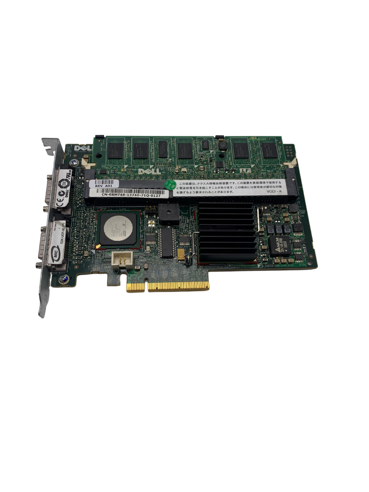 Dell XM768 PowerEdge 5E RAID PCIe x8 Dual 256MB SAS Controller Card w60 - $19.11