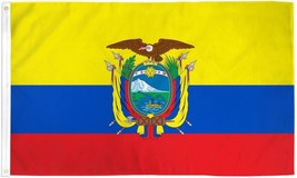 3x5 Ecuador Flag Country Banner South American Pennant Bandera Indoor Outdoor - £14.38 GBP