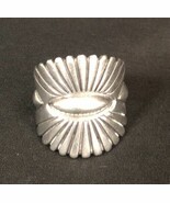 S. Gishal Stamped Sterling Silver Wide Band Ring size 13 Navajo Made Unique - $6,115.45 MXN