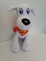 DC Collectibles 2015 SDCC Krypto Super Dog Plush Stuffed Animal White Red Cape - £27.04 GBP