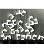1/4&quot; Coaxial CABLE STAPLES White Coax Hold down Cat 5 6 Data RG-5 6 PSW-... - $18.54