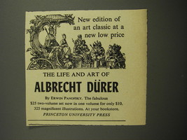 1955 Princeton University Press Book Advertisement - Life and Art Albrecht Durer - £14.48 GBP