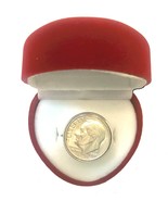 Funny Redneck Valentine DIME-IN-RING Hillbilly Engagement Gag Gift-RED H... - $10.75