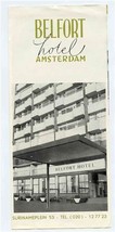 Belfort Hotel Amsterdam Hotel De Leeren Doedel Arnhem Netherlands Brochu... - $17.82