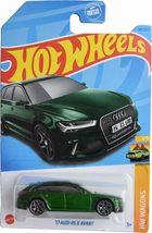 Hot Wheels &#39;17 Audi RS 6 Avant, HW Wagons 1/5 [Green] 187/250 - $10.99