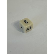 Vintage Backgammon Game Replacement Multiplier Dice Black White 7/16” in - $9.89