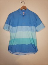 The Nutter by Chubbies Hawaiian Shirt Mens MEDIUM BLUE S/S COLOR BLOCK S... - £15.40 GBP