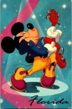 Vtg Postcard Mickey Mouse Rock Star Florida Greetings Continental - £5.16 GBP