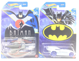 Hot Wheels Batman The Animated Series Batplane HDG89 &amp; Batmobile R42 - M... - $16.23