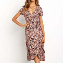 Leopard Dress Women Long Wrap Beach - £7.41 GBP+