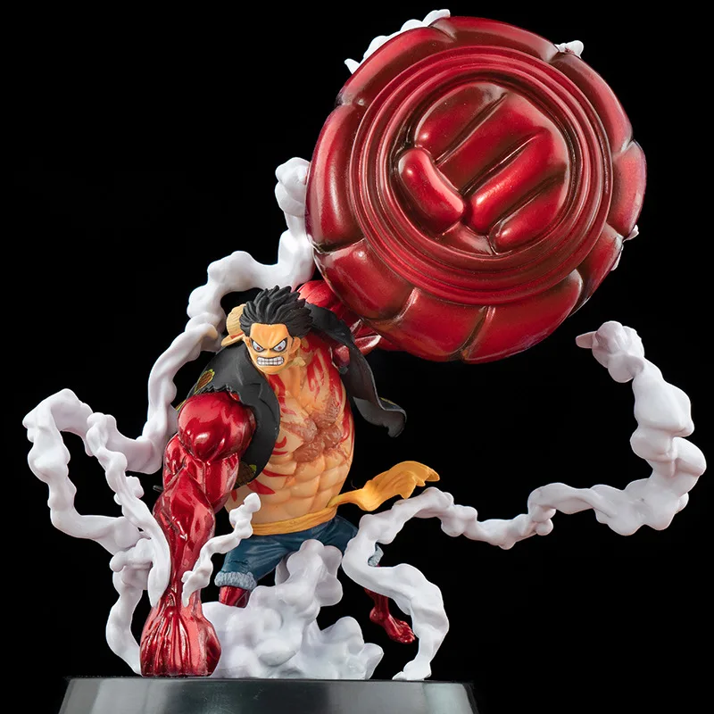 Anime Figure Wano Country Fourth Gear Big Fist Luffy 22CM PVC Action One Piece - £16.38 GBP+