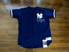 Johnny Blanchard 61-62 Ws Consecutive Hr Yankees Signed Auto Majestic Jersey Jsa - £194.75 GBP
