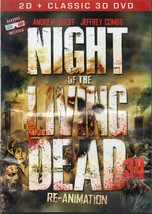 NIGHT of the LIVING DEAD: Re-Animation (dvd) 3-D &amp; 2-D for any TV, Jeffrey Combs - £5.09 GBP