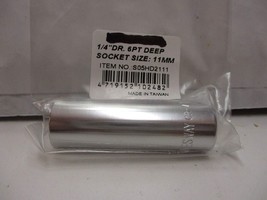 1/4&quot; Drive 6 Point Deep Socket 11mm - $15.35