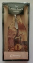 Counter Art Tempered Glass Cutting Board &amp; Knife Spreader Chianti Wine New U121 - £7.98 GBP