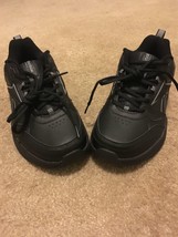 Reebok DMX Ride Men&#39;s Black Gray Leather Shoes Sneakers Memory Tech Size 8 - $51.68
