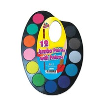 Art Box Jumbo Paints on Palette Watercolour Paint Set  - £8.24 GBP