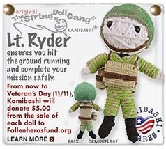 Kamibashi Lt. Ryder Army GI The Original String Doll Gang Keychain Clip - $11.87 Kamibashi Lt. Ryder Army GI The Original String Doll Gang Keychain Clip - $11.87