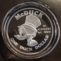 Extremely Rare! Walt Disney Uncle Scrooge One Duck Dollar LE of 55 Glass... - £812.73 GBP