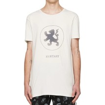 Ksubi Men&#39;s Short Sleeve Lion Seeing Lines Streetwear Graphic T-Shirt An... - £50.30 GBP