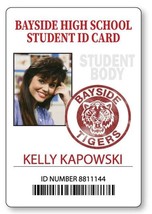 Kelly Kapowski Bayside High Saved By The Bell Name Badge With Pin Fastener Hallo - £12.78 GBP
