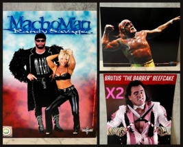 Classic WWF/WCW UNSIGNED Photo Lot (4) Hulk Hogan Machon Mandy Brutus Be... - $24.18