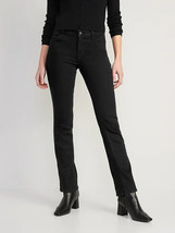 Old Navy WOW Bootcut Jeans Womens 6 Petite Black Mid Rise Stretch NEW - £22.90 GBP