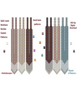 Bead loom patterns Split-Loom Necklace Gerdan, Beading Loom Stitch, PDF ... - $9.49 CAD+