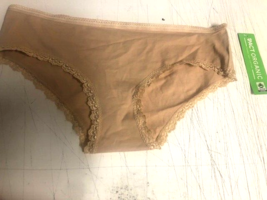 Pact Organic Cotton Cheeky Hipster Panties Women&#39;s Size M Almond NWT - £11.71 GBP