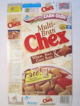 Empty General Mills Cereal Box 1999 MULTI-BRAN Chex 16 Oz - £11.93 GBP