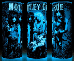 Glow in the Dark Motley Crue Rock N Roll Legends Cup Mug Tumbler 20oz - £16.99 GBP