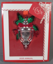 LENOX Christmas Ornament Doorknocker with Box 2000 "Bless This Home" Boxed. - $7.77