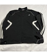 Adidas Men’s 3 Stripe BlackWhite  Warm-up Jacket Size XL RN#88387 Ful Zi... - $20.25 CAD