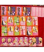 16 Vintage 2004 Barbie Fold &amp; Seal Valentine Card Barbie Heart Seals + 7... - $14.84
