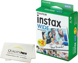 Fujifilm Instax Wide Instant Film 2 Pack (20 Exposures) For, And 210 Cam... - $39.99