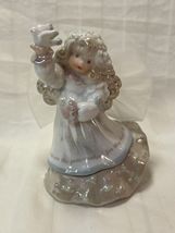 Such is the Kingdom Angel Girl Trinket Rosary Box Blessed Are the Peacem... - $9.89