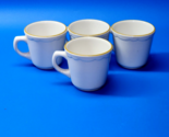 BUFFALO CHINA Mugs USA Heavy Restaurant Ware Coffee Cups Backstamp Set O... - $44.97