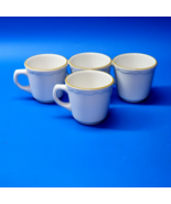 BUFFALO CHINA Mugs USA Heavy Restaurant Ware Coffee Cups Backstamp Set O... - £35.52 GBP