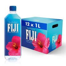 FIJI Natural Artesian Bottled Water 1 Liter / 33.8 Fl Ounce (Pack of 12) - £26.26 GBP