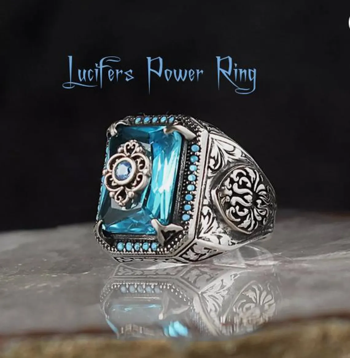 Lucifer's Power RING Unspoken Riches Intelligence Power Knowledge Talisman - $300.00