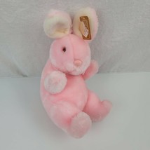 Vintage 1989 Begging Bunny Rabbit Easter Pink Stuffed Plush Toy NEW Fiesta - $98.99