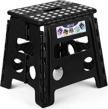 13-Inch Foldable Step Stool with Handle, Supports 300 lbs - Non-Slip Safety - $39.55