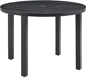 Crosley Furniture CO6217-BZ Kaplan Outdoor Metal 42&quot; Round Dining Table,... - £325.69 GBP