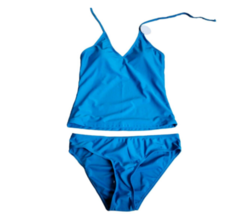 Womens size M Bobbi Brooks Tankini 2 piece swimsuit NWT Flatters Any Figure Blue - £25.17 GBP