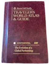 Rand McNally Traveler&#39;s World Atlas &amp; Guide Hardback Book 1989 Printed i... - £7.98 GBP