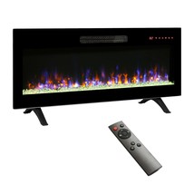 42&quot; Recessed Ultra-Thin Wall Mount Electric Fireplace LED Heater Remote - $4,104.16 MXN