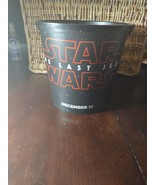 Star Wars The Last Jedi Authentic Vintage Movie Popcorn Bucket Usek 7&quot; T... - $25.57 CAD