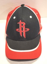 Houston Rockets Adidas NBA Baseball Cap Hat Adjustable 2 Tone Color Red Black - £14.80 GBP